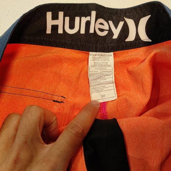 30W Hurley Phantom Board Short Men Orange - Picture 3 of 4